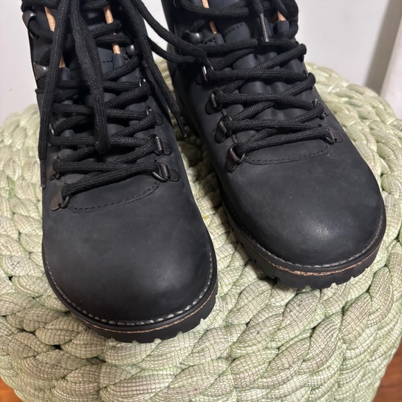NEW Birkenstock Jackson Nubuck Leather Washed Black Lace Up Boots Narrow 7 - Picture 10 of 16